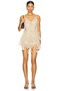 view 5 of 6 Linen Ruffle Shorts in Beige