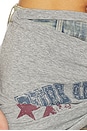 view 6 of 6 Wrap-around Patchwork Denim Short in Grey