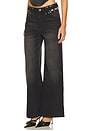 view 3 of 6 Cutout Denim Trousers in Black