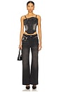 view 5 of 6 Cutout Denim Trousers in Black