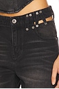 view 6 of 6 Cutout Denim Trousers in Black