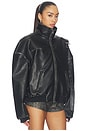 view 2 of 6 Underarm Bag Leather Jacket in Black