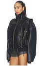 view 4 of 6 Underarm Bag Leather Jacket in Black