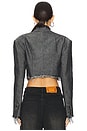 view 3 of 4 Washed Flower Blazer in Black