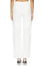 view 4 of 6 Mesh Panel Long Pant in White