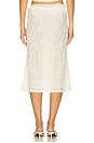 view 4 of 6 Lace Layered Skirt in Beige
