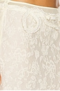 view 6 of 6 Lace Layered Skirt in Beige
