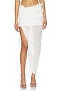 view 1 of 6 Beaded Midi Skirt in White