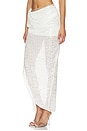 view 3 of 6 Beaded Midi Skirt in White