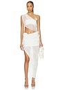 view 5 of 6 Beaded Midi Skirt in White