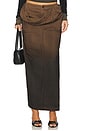 view 1 of 6 Turndown Long Skirt in Brown