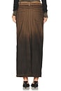 view 4 of 6 Turndown Long Skirt in Brown