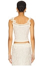 view 3 of 5 TOP DE RENDA EM CAMADAS in Beige