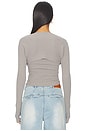 view 5 of 6 Halter Neck Knit Bandeau Top in Grey
