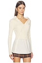 view 2 of 5 Dislocation Two-piece Top in Beige