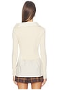 view 4 of 5 Dislocation Two-piece Top in Beige