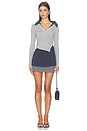 view 5 of 5 Dislocation Two-piece Top in Grey