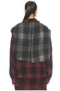 view 4 of 5 Messy Two-piece Plaid Shirt in Red Plaid
