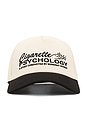 view 1 of 3 Cigarette Psychology Trucker in Antique White & Black