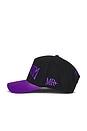 view 3 of 3 Hedonism Trucker Hat in Black & Purple