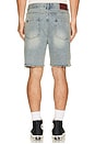 view 2 of 5 Distressed Denim Shorts in Light Blue Wash