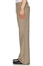 view 5 of 5 Flared Tailored Trousers in Brown Houndstooth