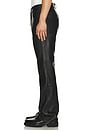 view 2 of 6 PANTALON EN CUIR in Black