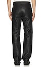 view 3 of 6 PANTALON EN CUIR in Black