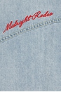 view 3 of 4 Distressed Denim Shirt in Blue Wash