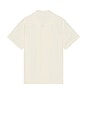 view 2 of 5 Striped Camp Collar Shirt in Beige