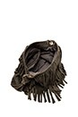 view 4 of 4 Hudson Suede Fringe Shoulder Bag in Charcoal