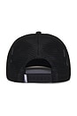 view 2 of 2 Oval Text Trucker Cap in Black