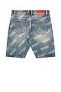 view 2 of 4 Repeat Core Logo Baggy Denim Shorts in Dark Rinse