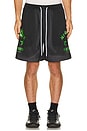 view 1 of 5 Mesh Double Layer Shorts in Black