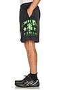 view 2 of 5 Mesh Double Layer Shorts in Black