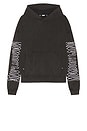 view 5 of 6 Iron Text Hoodie in Vintage Black