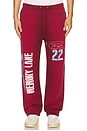 view 4 of 7 Stencil Logo Sweatpants in Burgundy