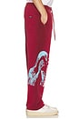 view 5 of 7 Stencil Logo Sweatpants in Burgundy