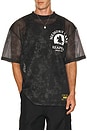 view 1 of 5 Camo Mesh Jersey Shirt in Black