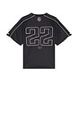 view 2 of 4 Snake Pattern Soccer Jersey in Black
