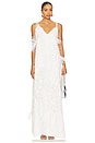 view 1 of 3 Fil Coupe Long Slip Dress in White