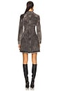 view 3 of 3 Long Sleeve Mini Shirt Dress in Black Acid Wash