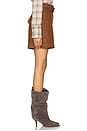 view 3 of 6 Denim Shorts With Embellishment Belt in Brown