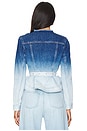 view 3 of 4 BLOUSON BELTED in Ombre Denim Blue