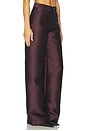 view 2 of 6 PANTALON HEAVY SATIN BOYFRIEND in Burgundy