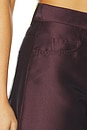 view 6 of 6 PANTALON HEAVY SATIN BOYFRIEND in Burgundy