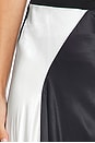 view 6 of 6 Duo Color Flounce Slip Skirt in Black & White