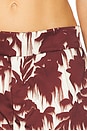 view 6 of 6 Bonded Satin Mini Skirt in Aubergine