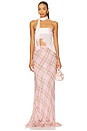 view 5 of 6 Tartan Printed Skirt in Pink