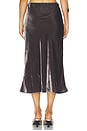 view 4 of 6 Bias Midi Skirt in Gunmetal